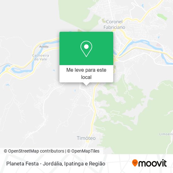 Planeta Festa - Jordália mapa