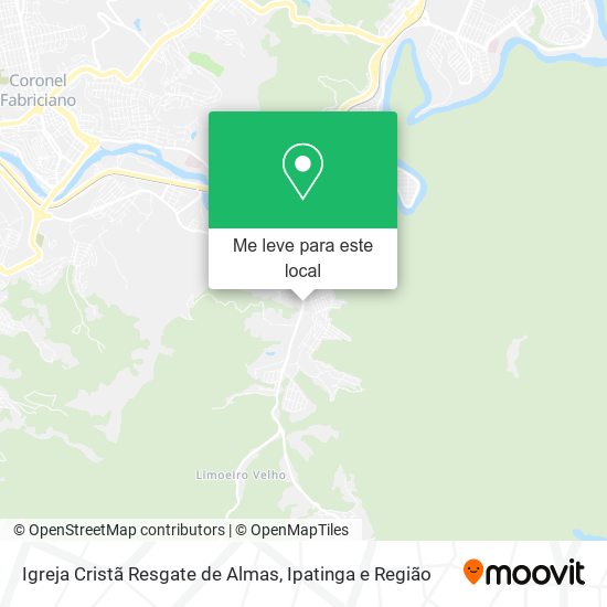 Igreja Cristã Resgate de Almas mapa