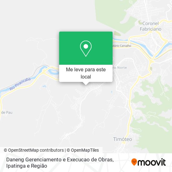 Daneng Gerenciamento e Execucao de Obras mapa