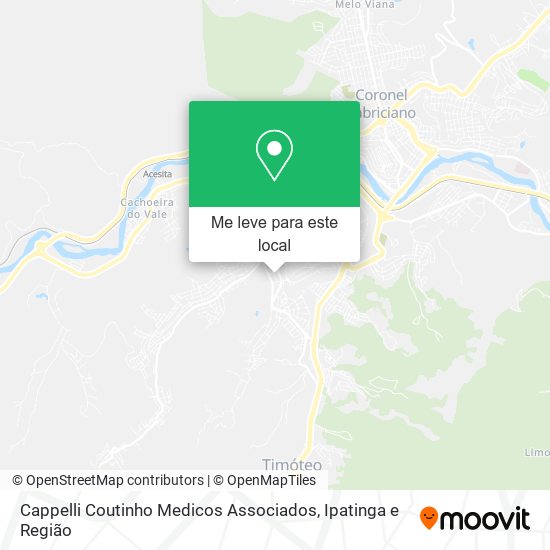 Cappelli Coutinho Medicos Associados mapa