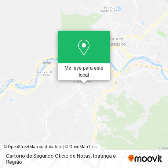 Cartorio de Segundo Oficio de Notas mapa