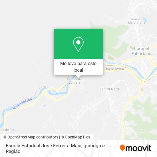 Escola Estadual José Ferreira Maia mapa