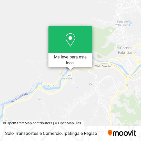 Solo Transportes e Comercio mapa