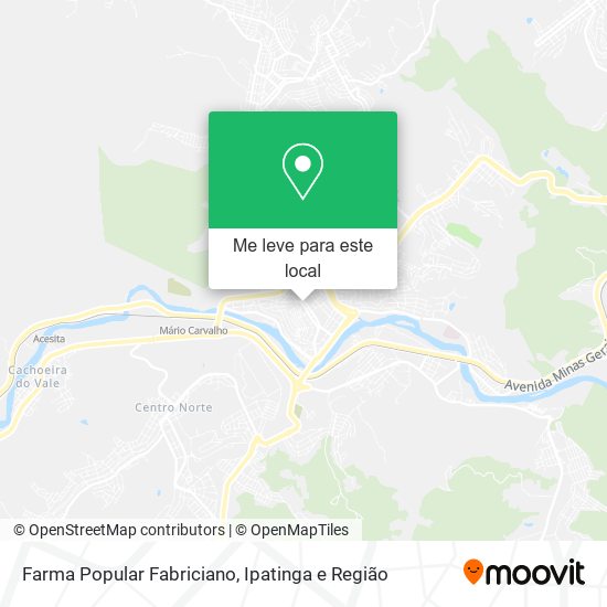 Farma Popular Fabriciano mapa