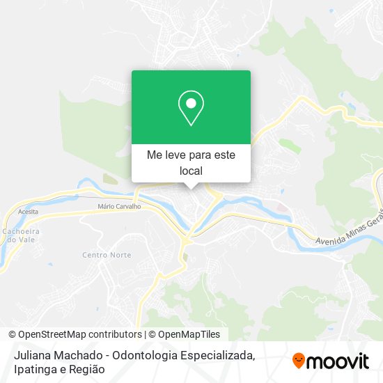 Juliana Machado - Odontologia Especializada mapa