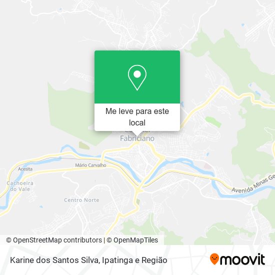 Karine dos Santos Silva mapa