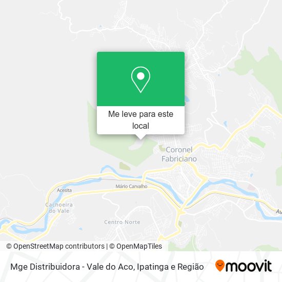 Mge Distribuidora - Vale do Aco mapa