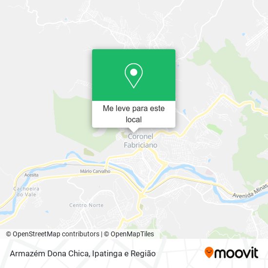 Armazém Dona Chica mapa