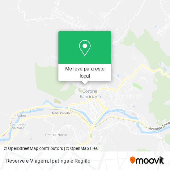 Reserve e Viagem mapa