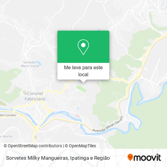 Sorvetes Milky Mangueiras mapa