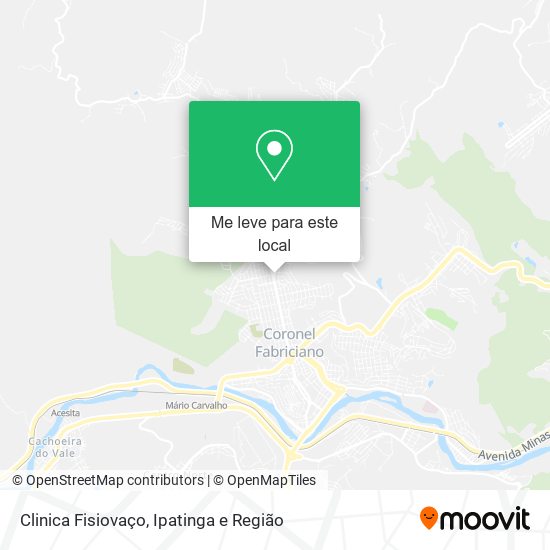 Clinica Fisiovaço mapa