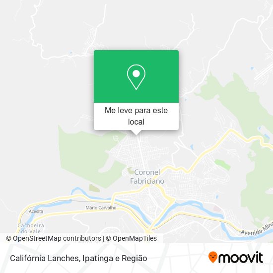 Califórnia Lanches mapa