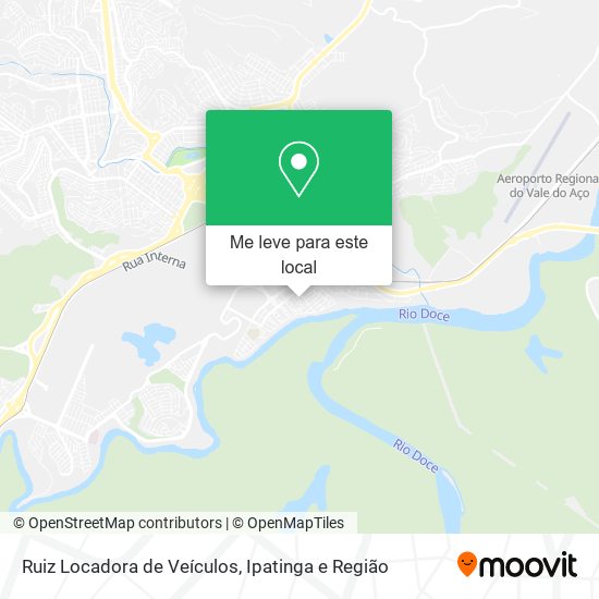 Ruiz Locadora de Veículos mapa