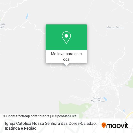 Igreja Católica Nossa Senhora das Dores-Caladão mapa