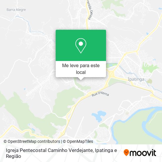 Igreja Pentecostal Caminho Verdejante mapa