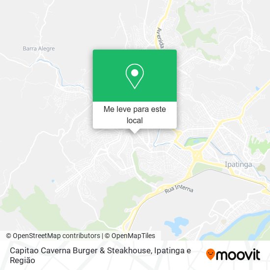 Capitao Caverna Burger & Steakhouse mapa