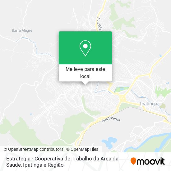 Estrategia - Cooperativa de Trabalho da Area da Saude mapa