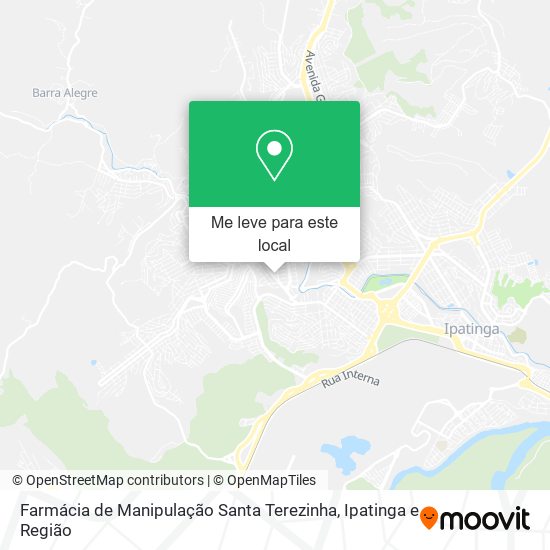 Farmácia de Manipulação Santa Terezinha mapa