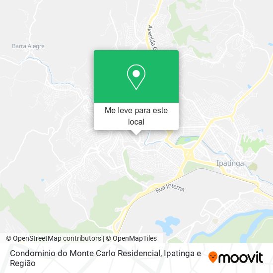 Condominio do Monte Carlo Residencial mapa