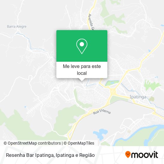 Resenha Bar Ipatinga mapa