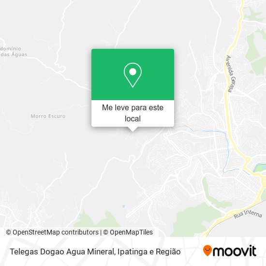 Telegas Dogao Agua Mineral mapa