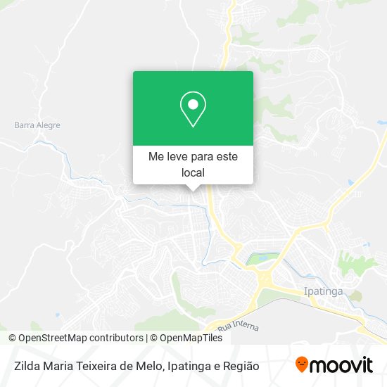 Zilda Maria Teixeira de Melo mapa