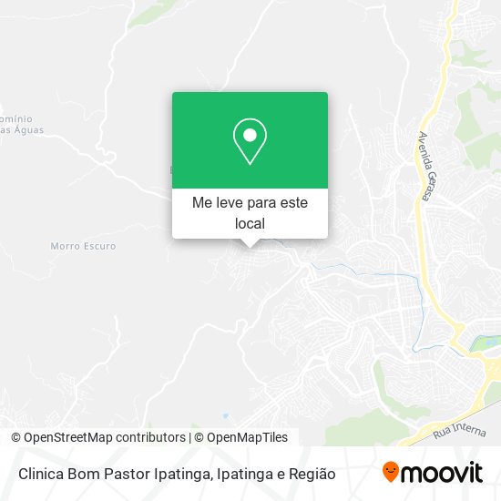Clinica Bom Pastor Ipatinga mapa