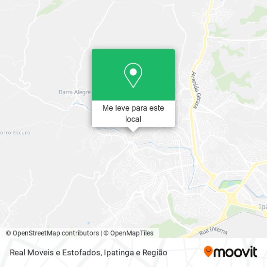 Real Moveis e Estofados mapa