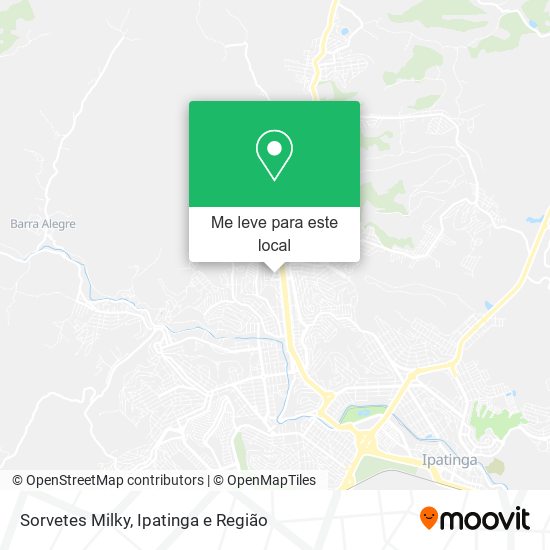 Sorvetes Milky mapa