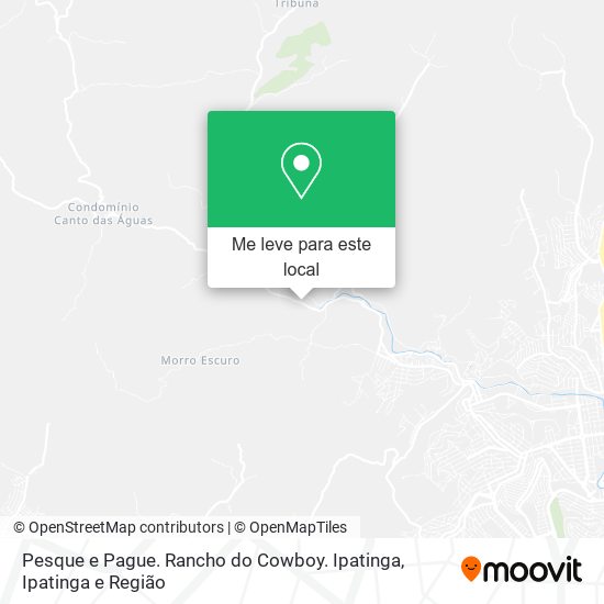 Pesque e Pague. Rancho do Cowboy. Ipatinga mapa