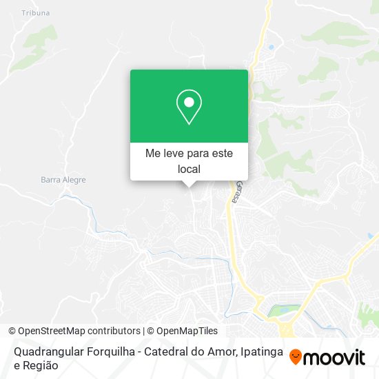 Quadrangular Forquilha - Catedral do Amor mapa