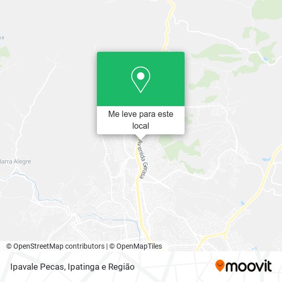 Ipavale Pecas mapa