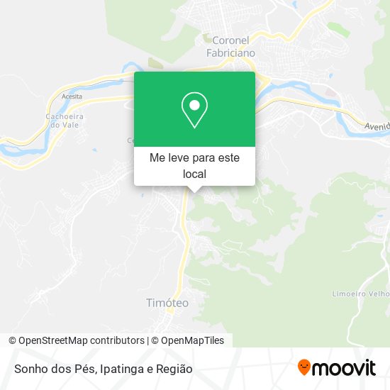 Sonho dos Pés mapa