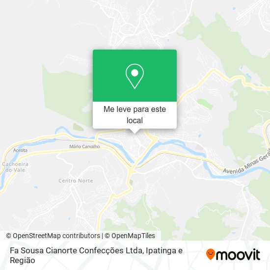Fa Sousa Cianorte Confecções Ltda mapa