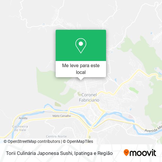 Torii Culinária Japonesa Sushi mapa