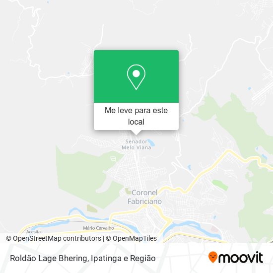 Roldão Lage Bhering mapa