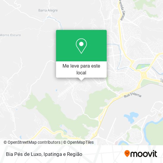 Bia Pés de Luxo mapa