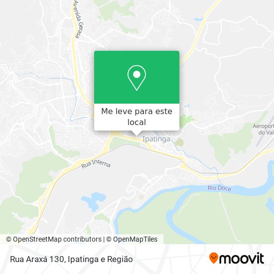 Rua Araxá 130 mapa