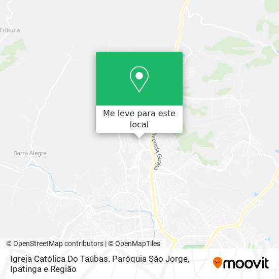 Igreja Católica Do Taúbas. Paróquia São Jorge mapa