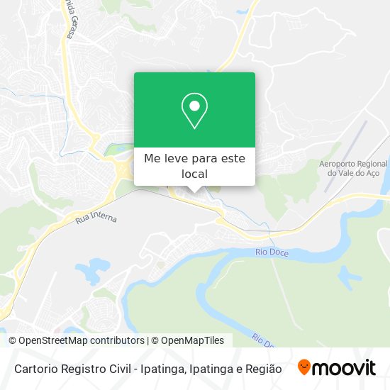 Cartorio Registro Civil - Ipatinga mapa