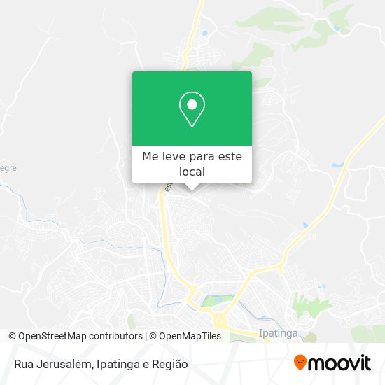 Rua Jerusalém mapa
