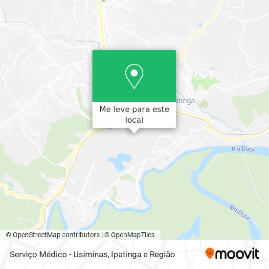 Serviço Médico - Usiminas mapa