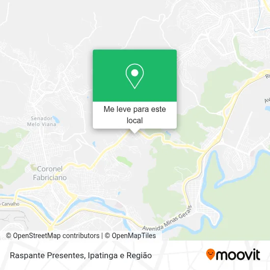Raspante Presentes mapa