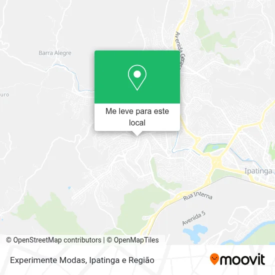 Experimente Modas mapa