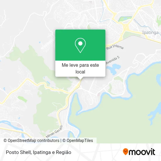 Posto Shell mapa