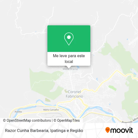Razor Cunha Barbearia mapa