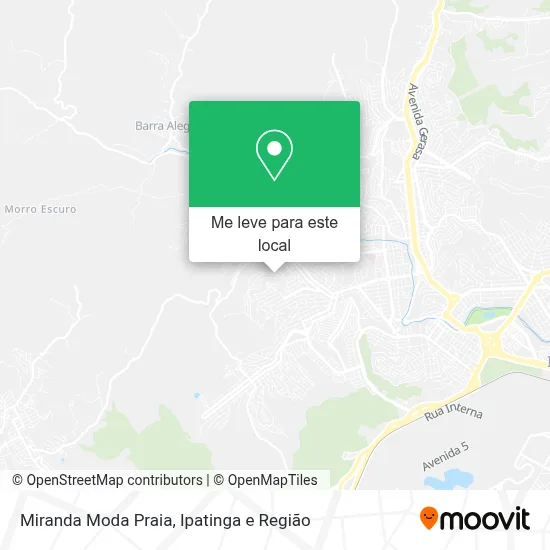 Miranda Moda Praia mapa