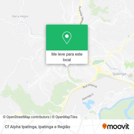 Cf Alpha Ipatinga mapa