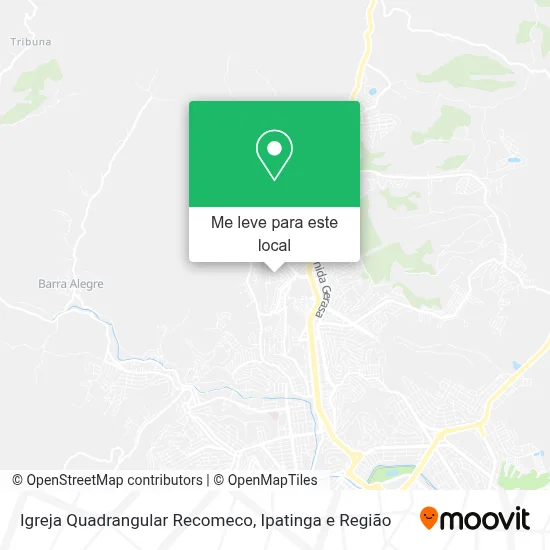 Igreja Quadrangular Recomeco mapa
