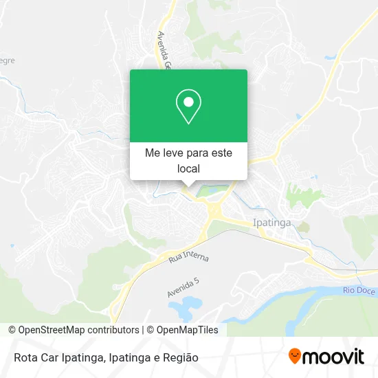 Rota Car Ipatinga mapa